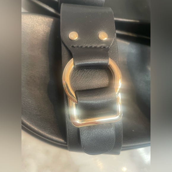 DV Dolce Vita Unique Black Gold Buckle Slide Sandals Women’s 10 - Picture 7 of 11